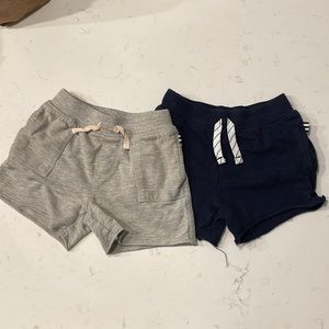 Splendid boys jersey shorts 12-18mo grey and navy